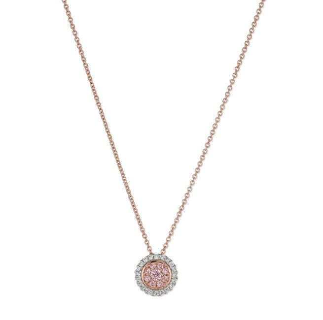 Pink diamond necklace - GIA 4Cs